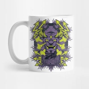 Psychedelic Zombie Aztec Warrior Mug